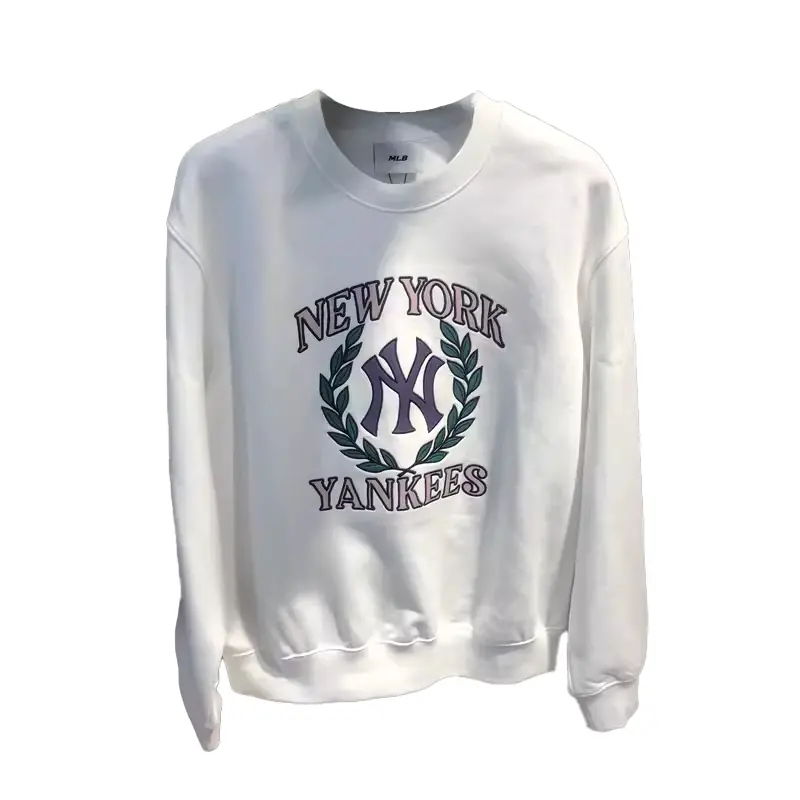 

Футболка New York Yankees с отложным рукавом унисекс цвета слоновой кости белый MLB
