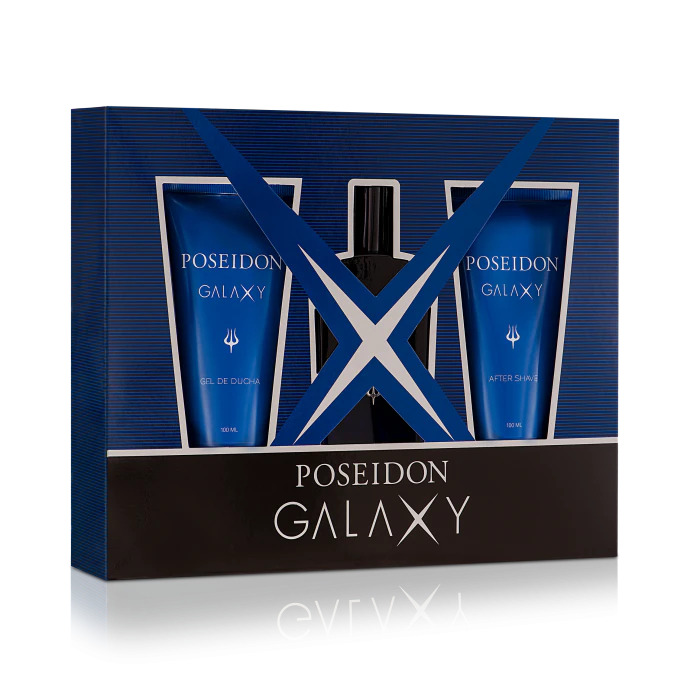 

Туалетная вода унисекс Poseidon Galaxy Estuche de regalo Instituto Español, EDT 100 ml + Aftershave 100 ml + Gel 100 ml