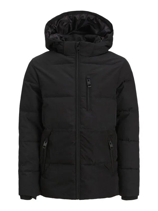 Зимняя пуховая куртка jjeowen Jack & Jones Junior, Black — фото 4