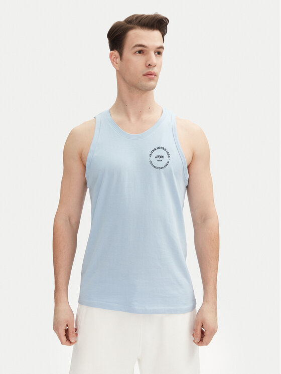 

Майка-Топ стандартного кроя Simon 12270462 Jack&Jones, голубой