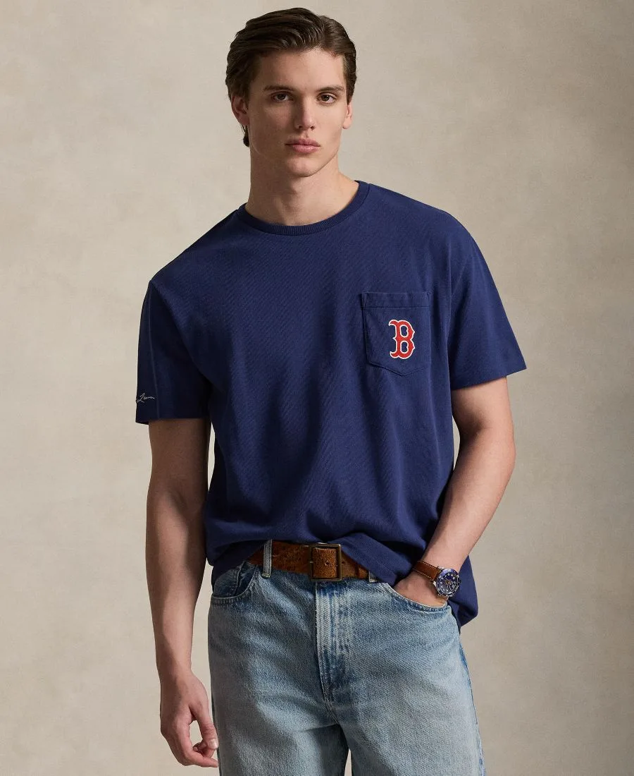 Мужская футболка классического кроя Polo Ralph Lauren, темно-cobalt