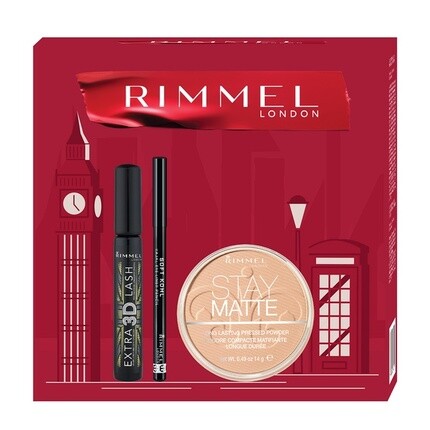 

Тушь для ресниц London Extra 3d, матовая пудра Stay Matte, мягкий карандаш Kohl Pencil Rimmel