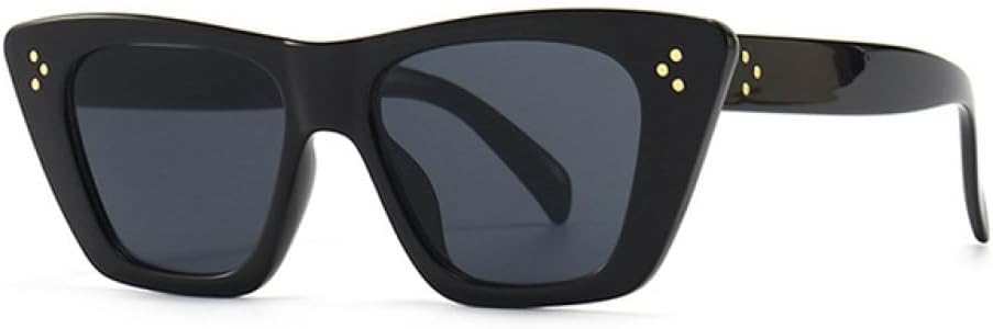 

Ретро-солнцезащитные очки «кошачий глаз» для женщин, модные конфетные цвета, очки для ногтей, мужские солнцезащитные очки синего и розового цвета, защита от ультрафиолета UV400 generic, Black Gray