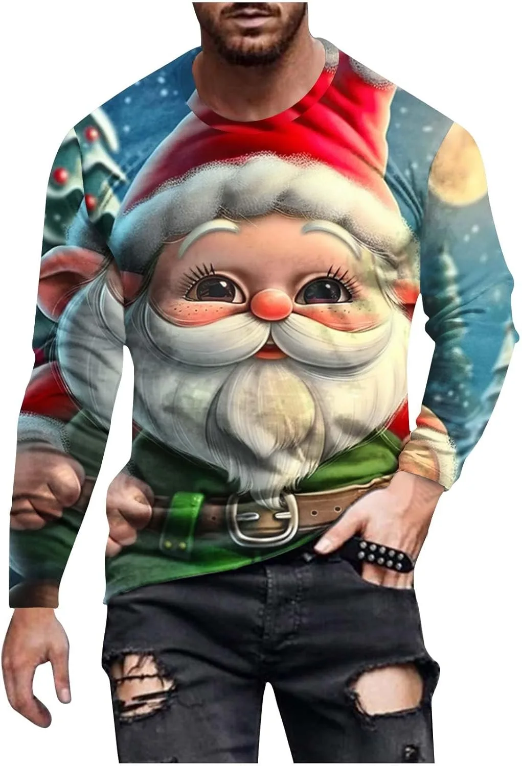 

Футболка с 3D принтом Ugly Christmas Shirts для мужчин