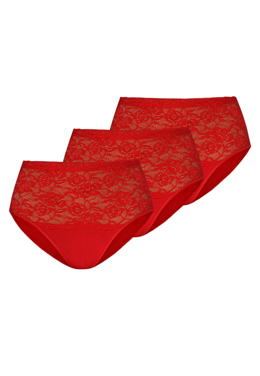 

Трусы Teyli 3er Pack: Hohe Taille Baumwoll mit Spitze Violetta, красный