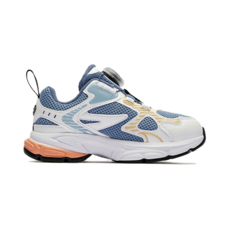 FILA KIDS Детские кроссовки BOA с низким верхом, противоскользящие, износостойкие, синие, белые, для детей 3–7 лет — фото 2