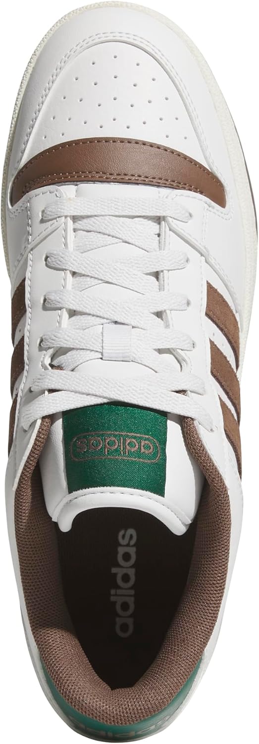 Кроссовки Adidas Унисекс-Взрослые Break Start, белый/зеленый — фото 3