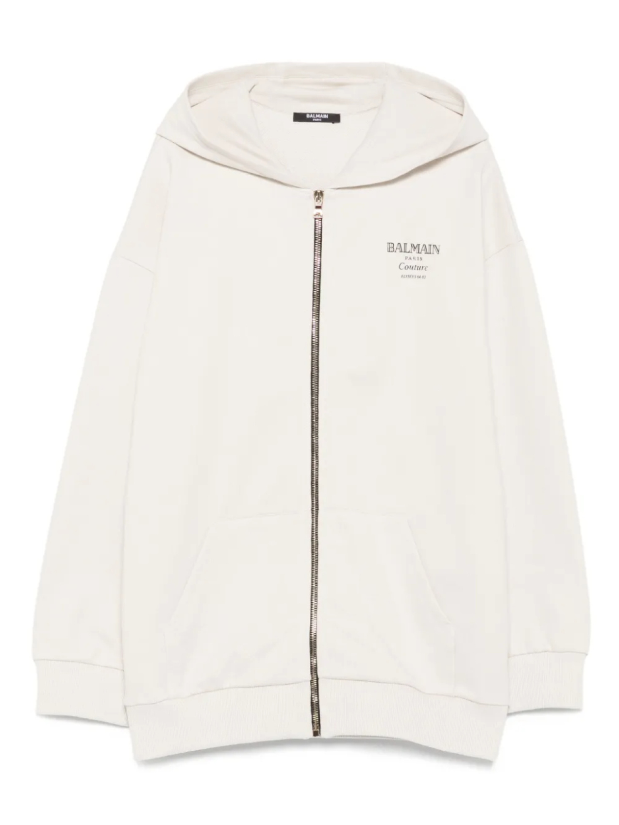 

Детская толстовка с капюшоном на молнии Balmain Kids, нейтральный