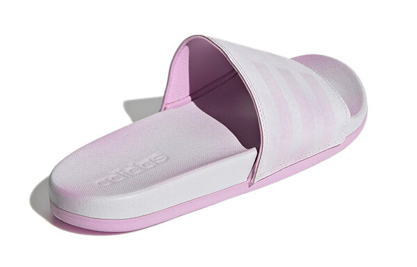 Тапочки adilette comfort slides 'grey clear lilac' Adidas, фиолетовый — фото 4