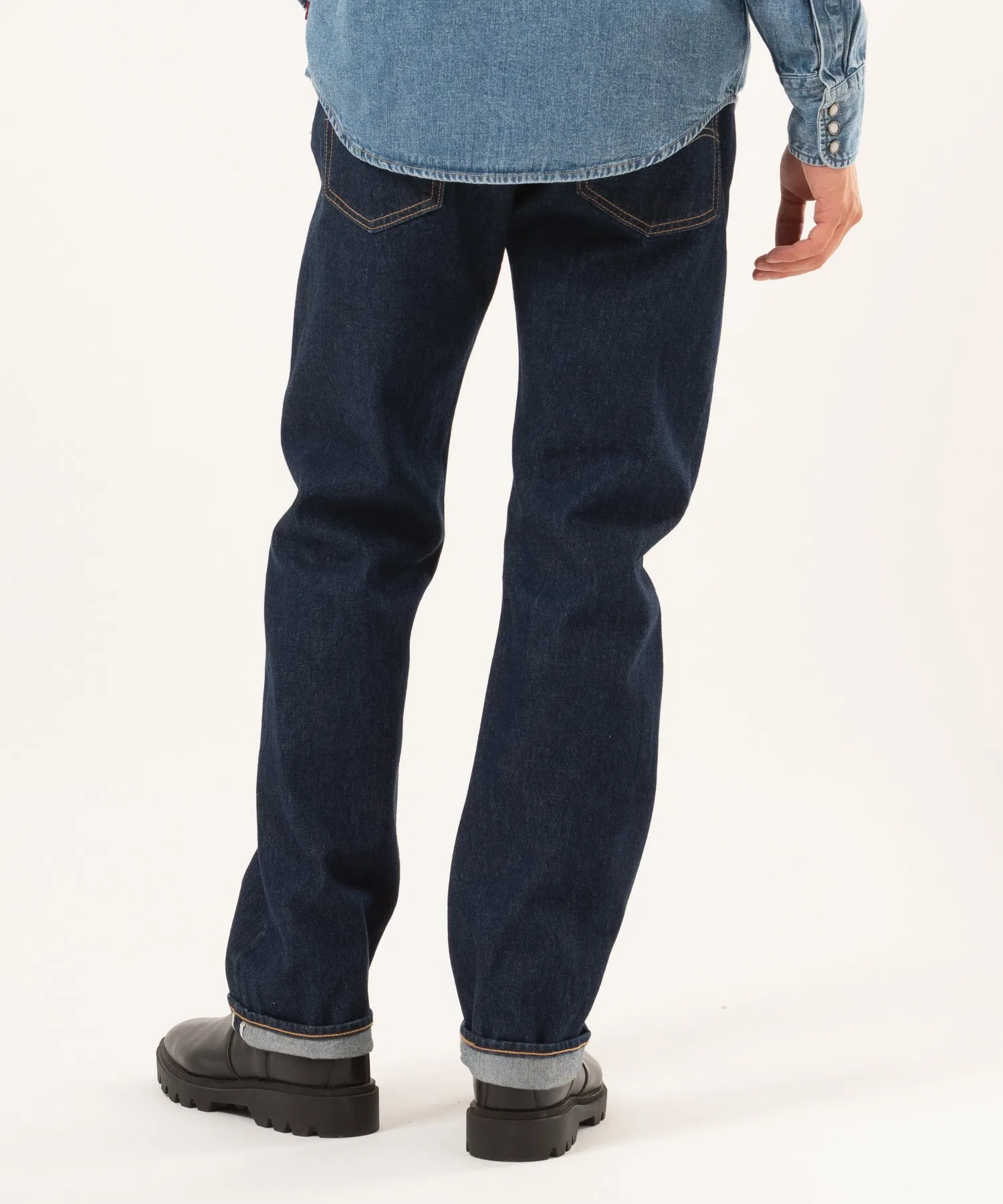 Джинсы Levi's 501(R) Original, темно-синие. — фото 3
