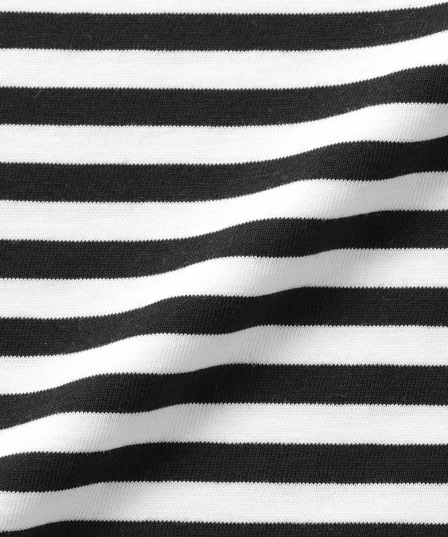 Детская футболка из органического хлопка с длинным рукавом Muji Kids Border черная — фото 3