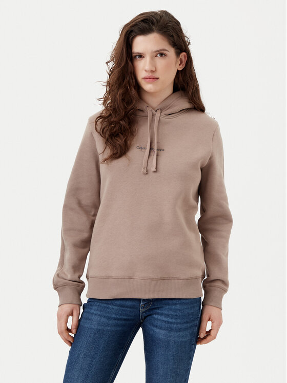

Толстовка обычного кроя Monologo J20J223536 Calvin Klein Jeans, бежевый