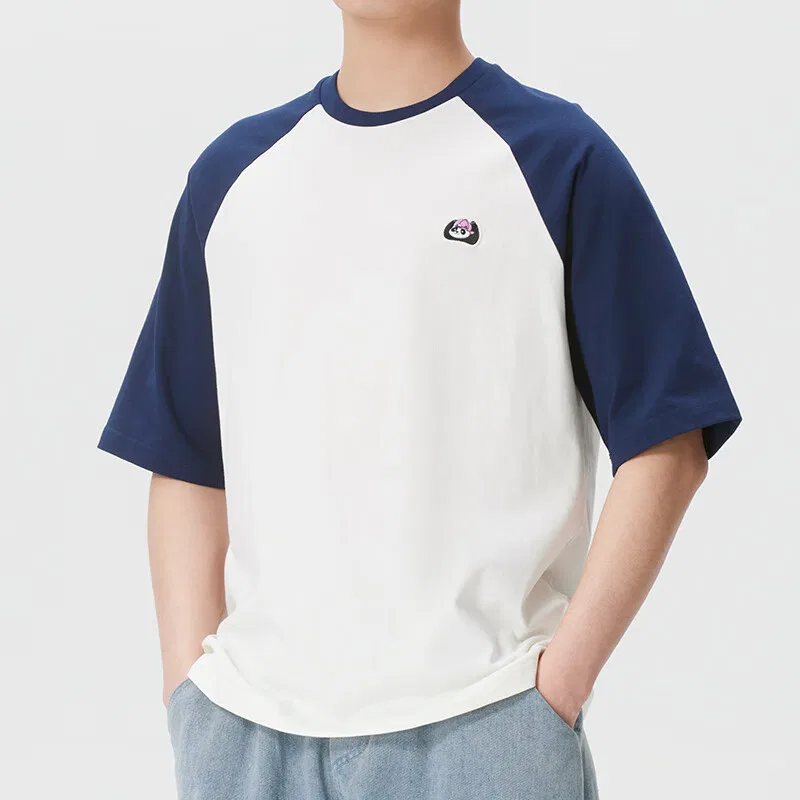 Футболка мужская White/Blue, crew neck, moderate Adidas — фото 4