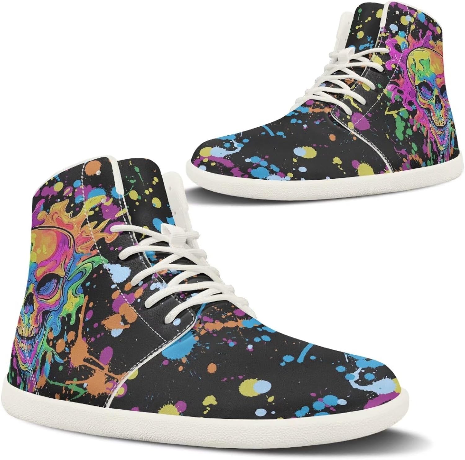 

Мужские ботинки с узором «Палец Любовь Сердце», зимние снегоступы, теплые укороченные ботинки с белой подошвой Pugasmiru