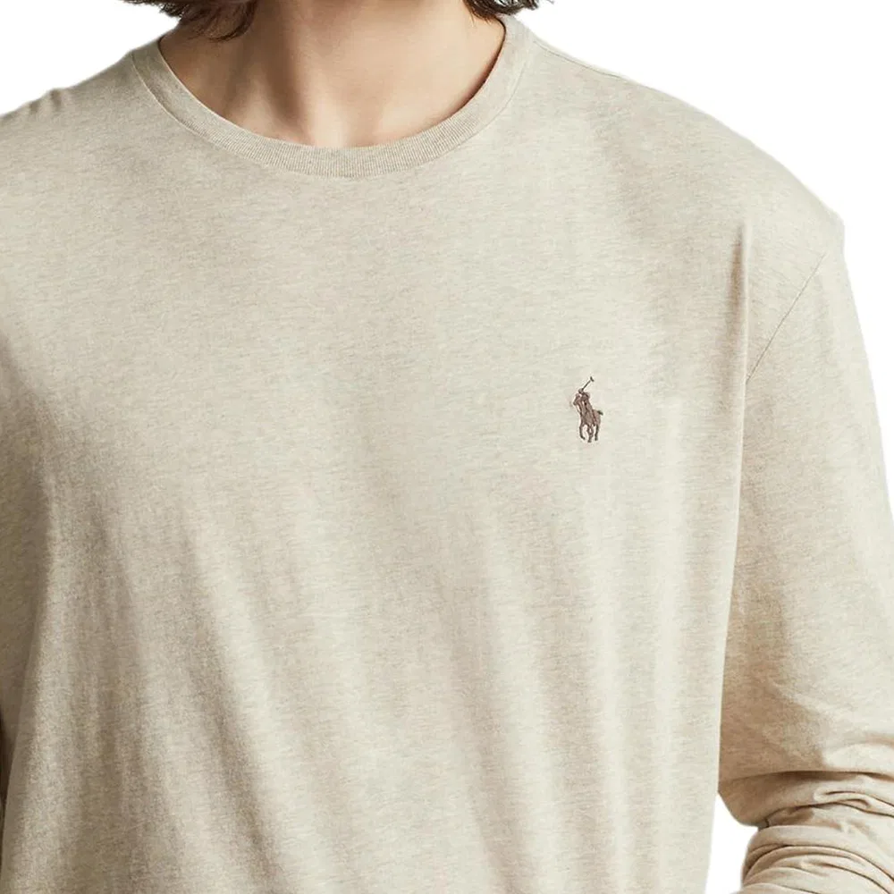 Футболка Polo Ralph Lauren Adventure Crew Neck Sand Dune Heather — фото 3