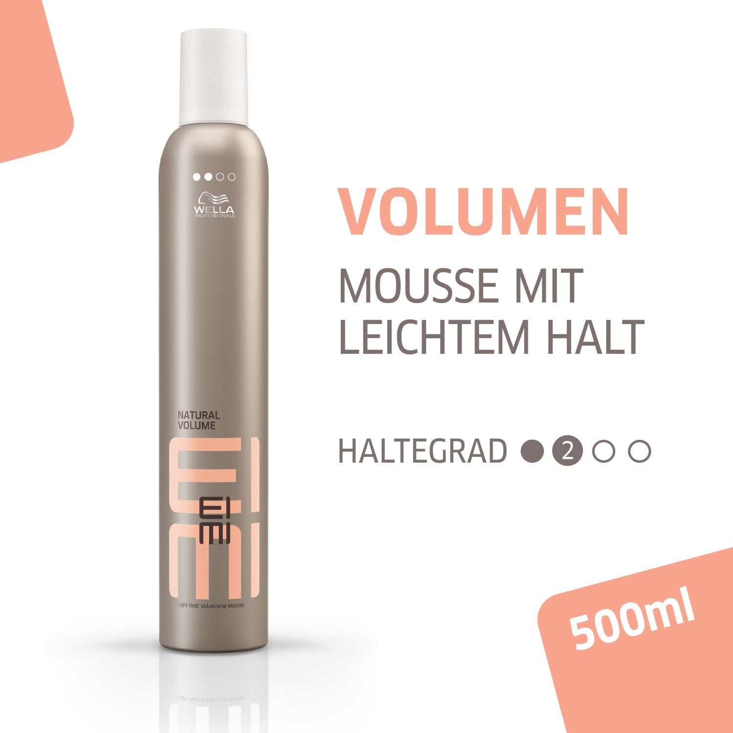 Мусс для волос eimi volume eimi natürliches volumen Wella Professionals, объем 500 мл — фото 2