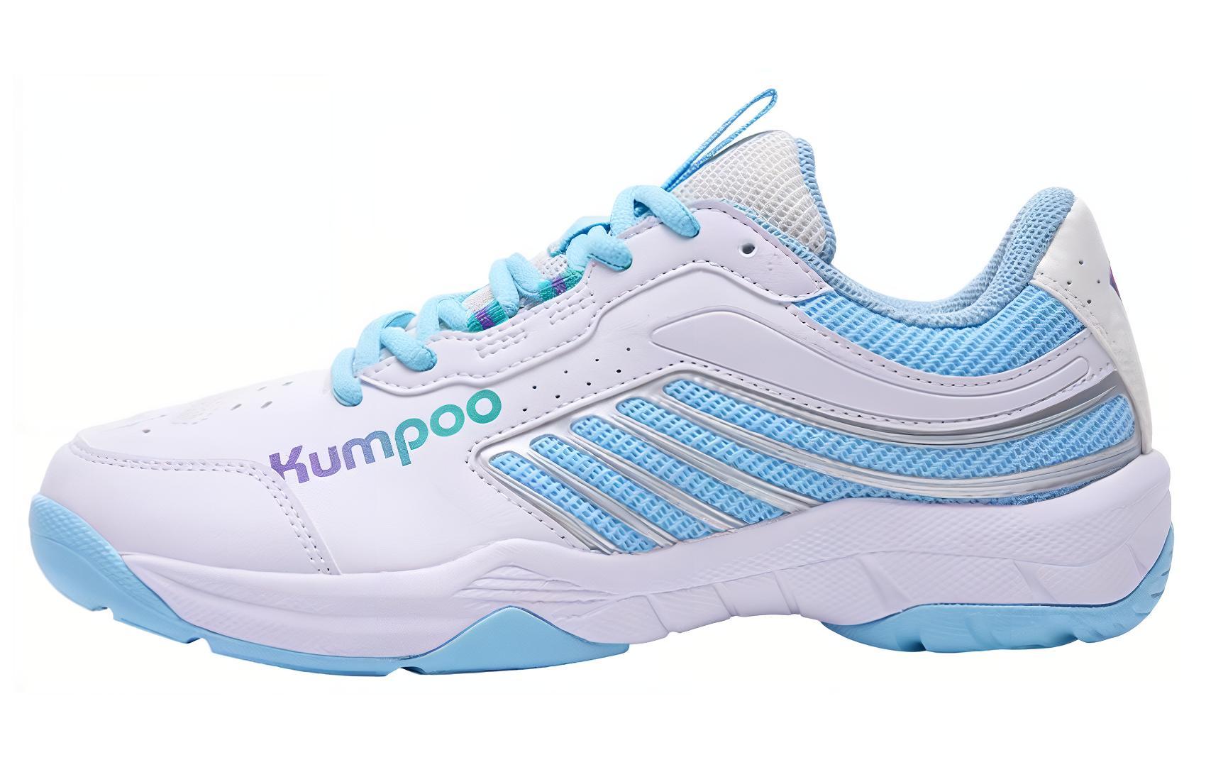 

Кроссовки KUMPOO Badminton Shoes Unisex Low-top White/blue, белый/синий