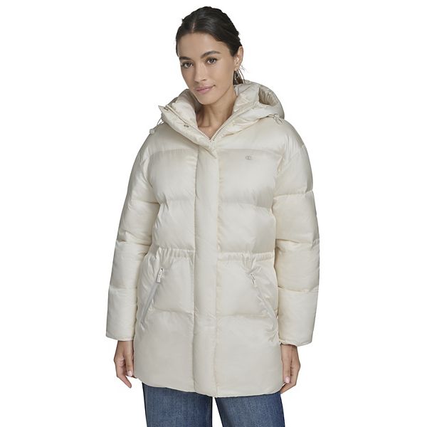 

Женская стеганая куртка с поясом Champion, White