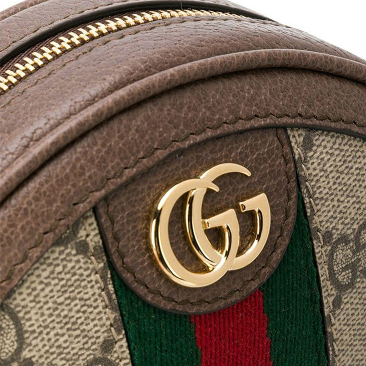 GUCCI Офидия холщовая сумка на запястье портативный клатч кошелек для женщин эбони — фото 3
