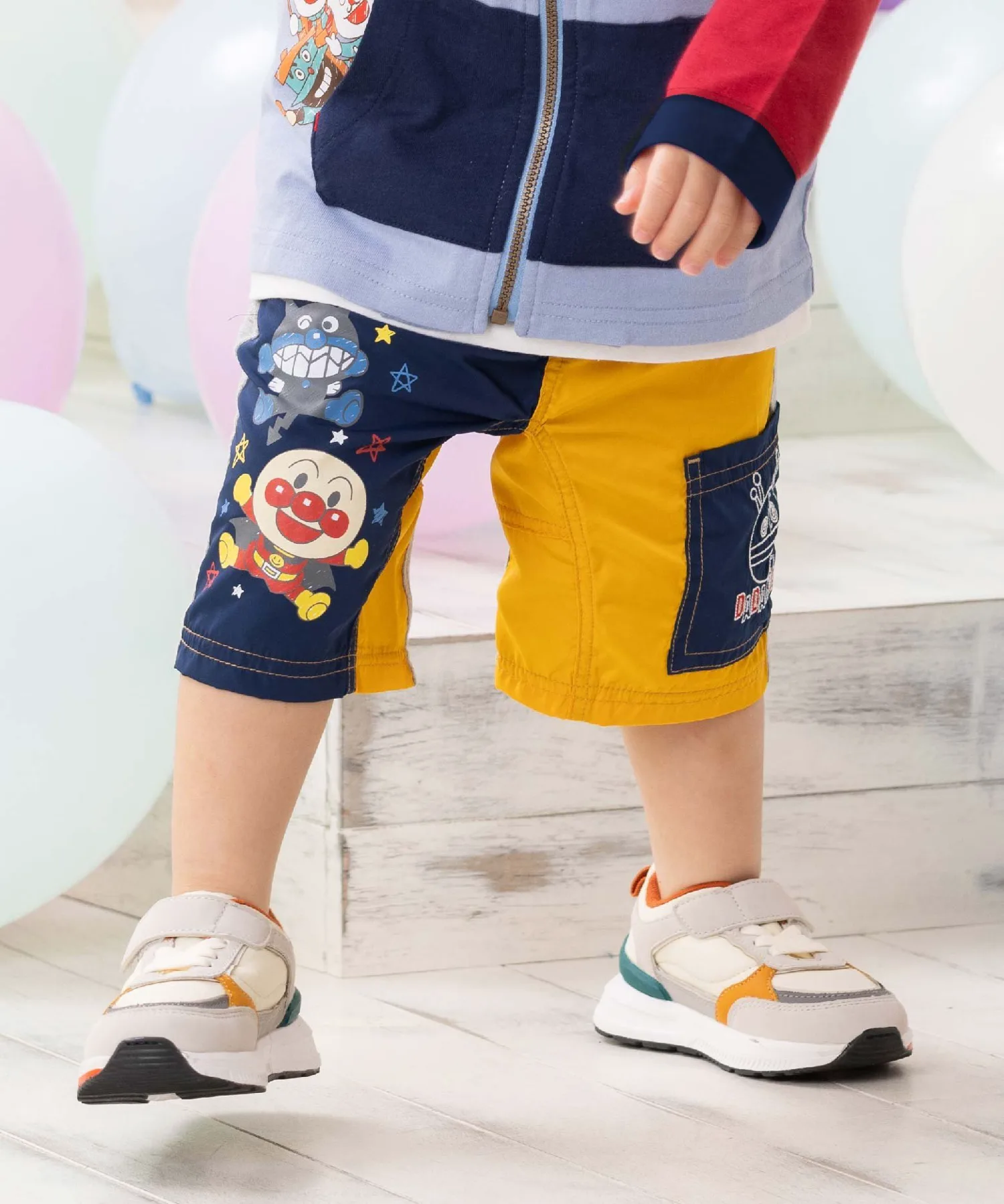 Детская коллекция ANPANMAN / (K) Разноцветные штаны Anpanman Kids Collection, Navy