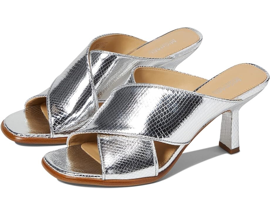 

Туфли Michael Kors Gideon Mule, серебряный