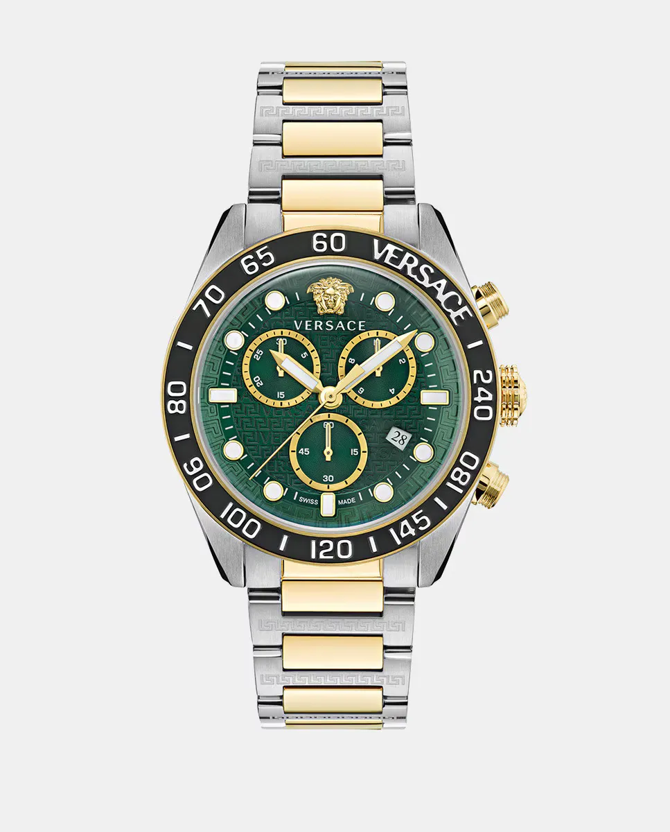 

Greca Dome-Chrono VE6K00423 двухцветные мужские часы из стали Versace, мультиколор