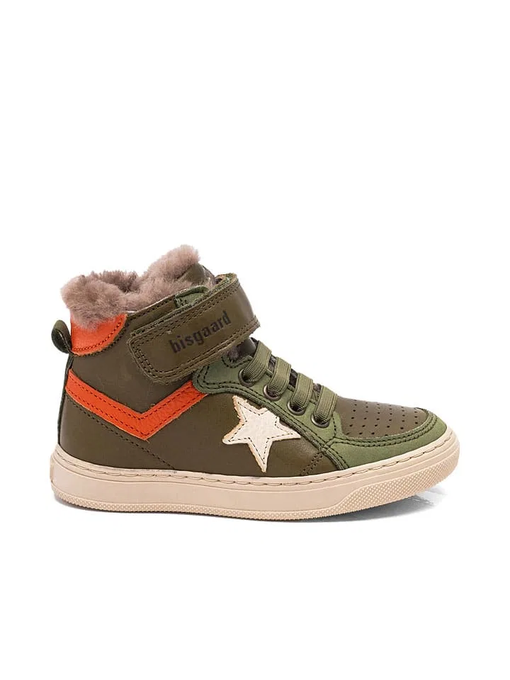 Кроссовки кожаные Bisgaard Khaki