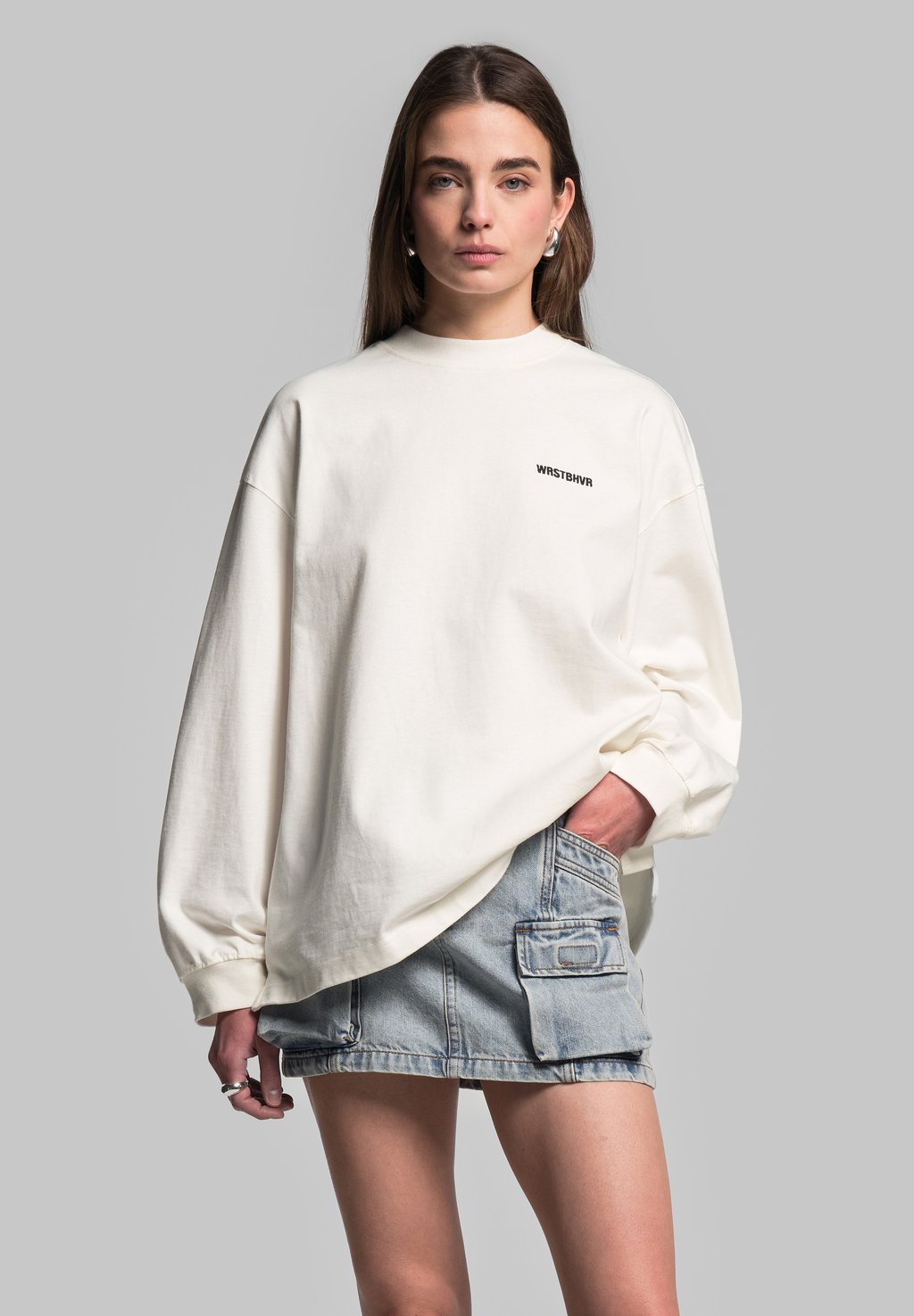

Толстовка ARVID LONGSLEEVE WRSTBHVR, белый