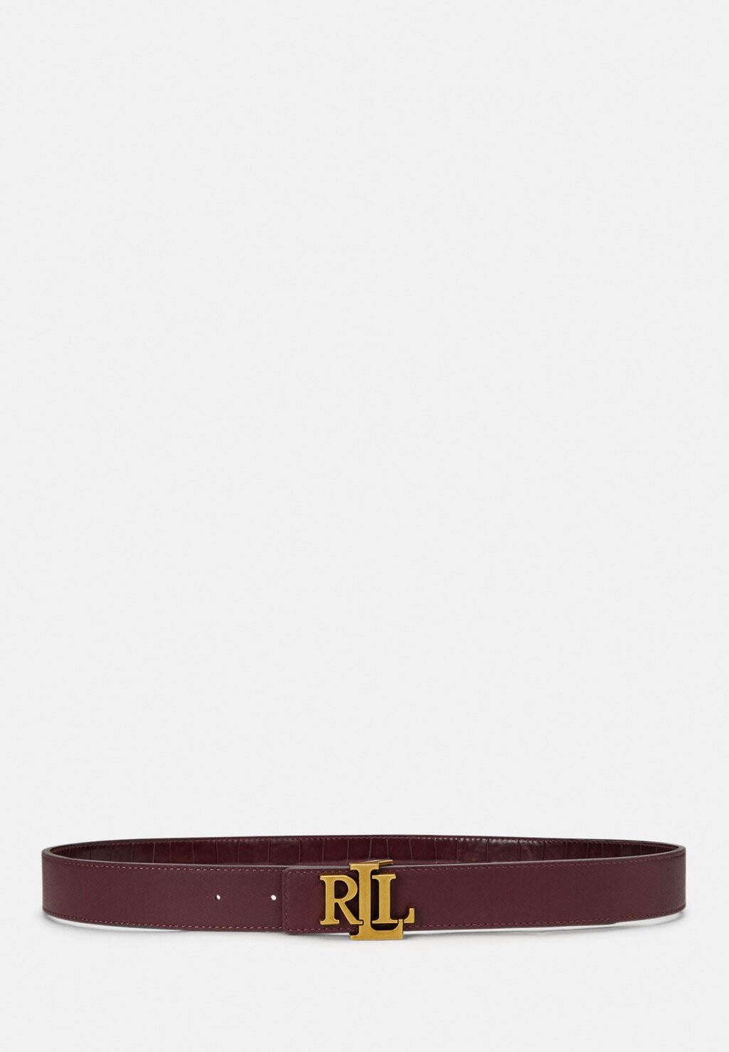 

Пояс LOGO REVERSIBLE CROCODILE EMBOSSED BELT Lauren Ralph Lauren, Бордо