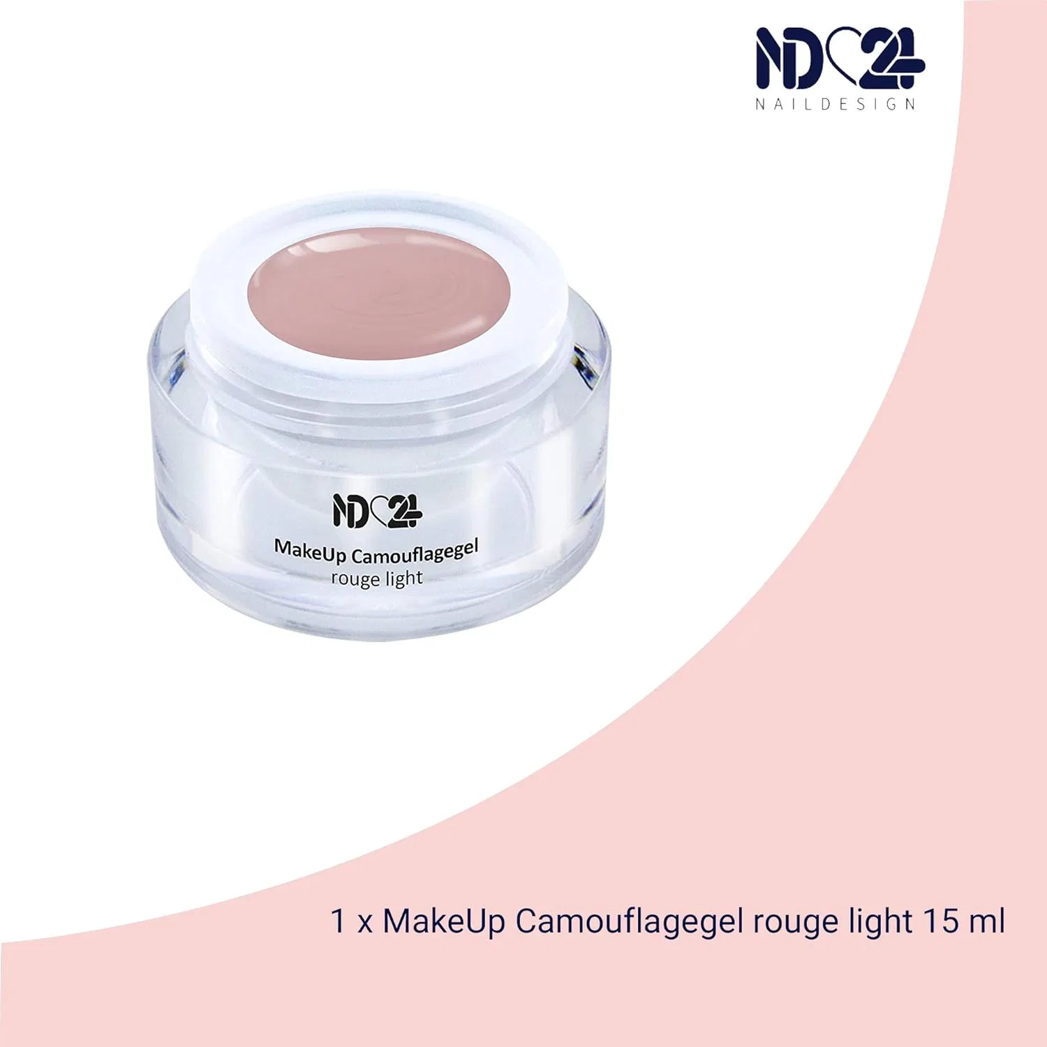 Камуфлирующий гель для наращивания ногтей от Generic Nd24 Naildesign, Rouge Light — фото 2
