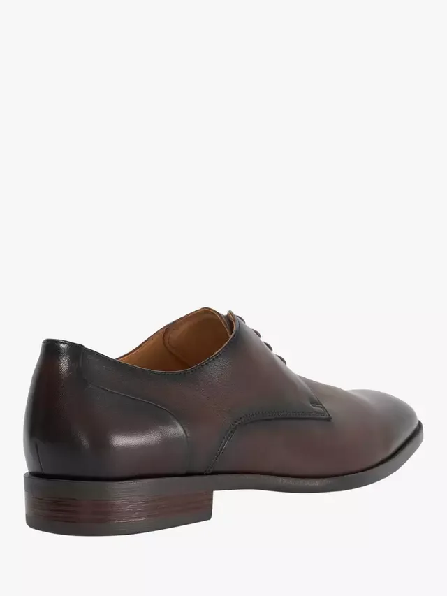 Кожаные туфли-оксфорды с широкой подошвой Dune Sole Dune London, Dark Brown — фото 3