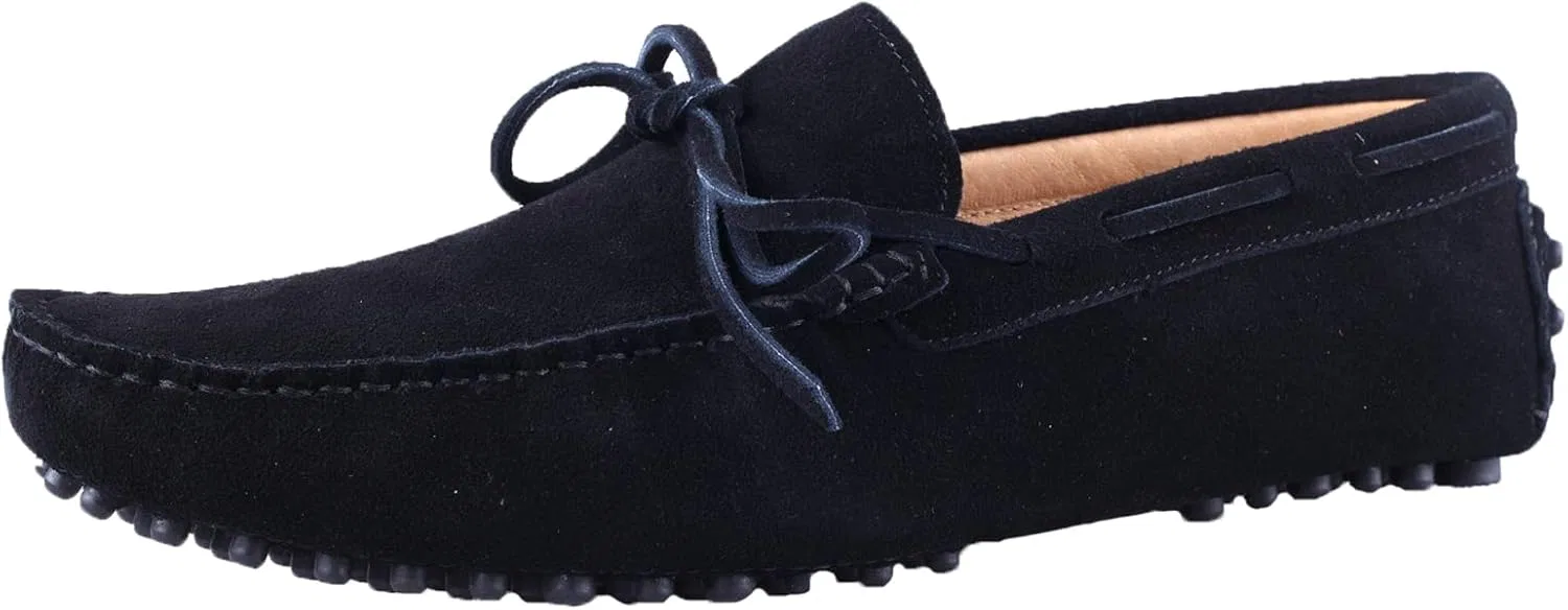Мокасины замшевые Santimon Penny Loafers, черный
