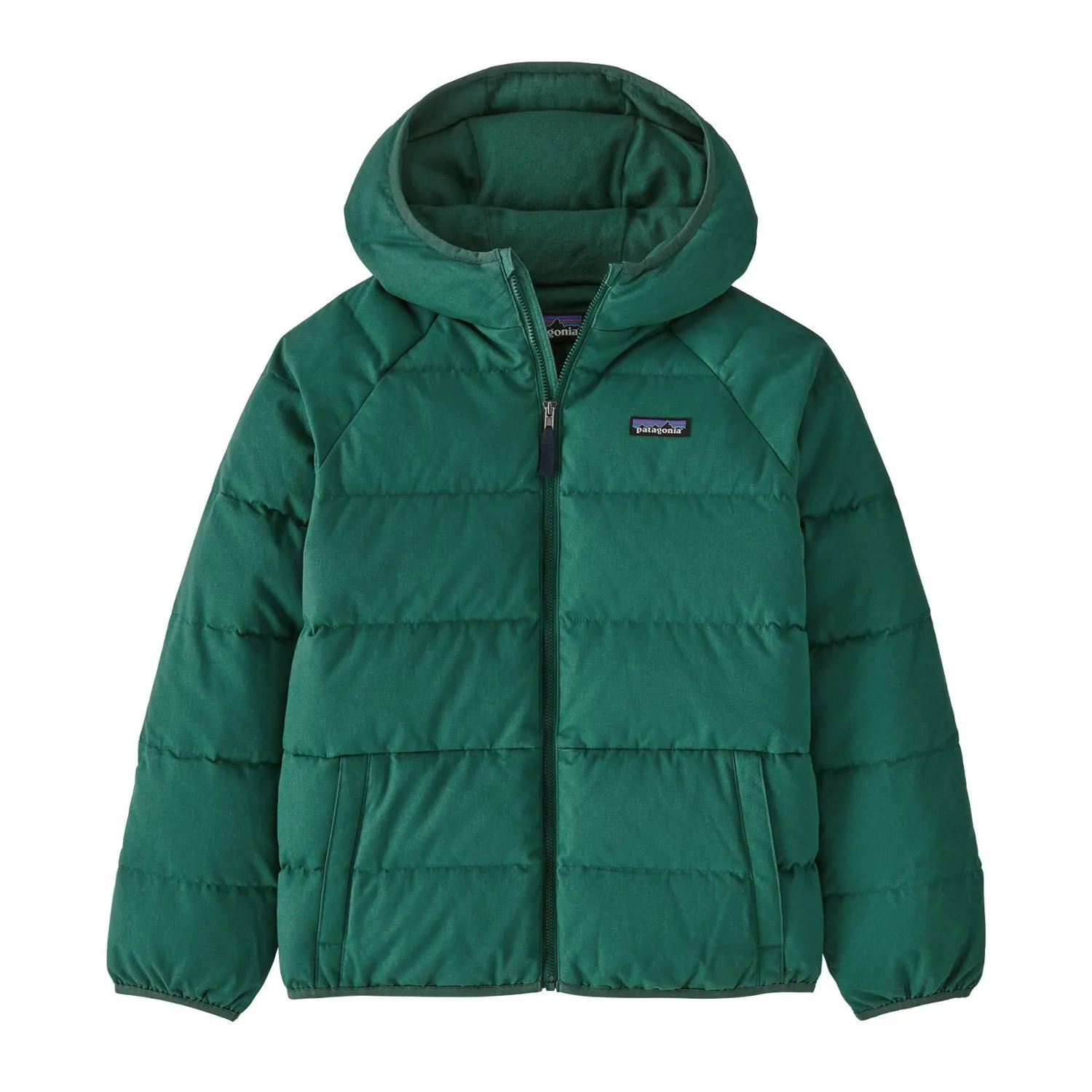 

Детская пуховая куртка из хлопка Patagonia, Conifer Green