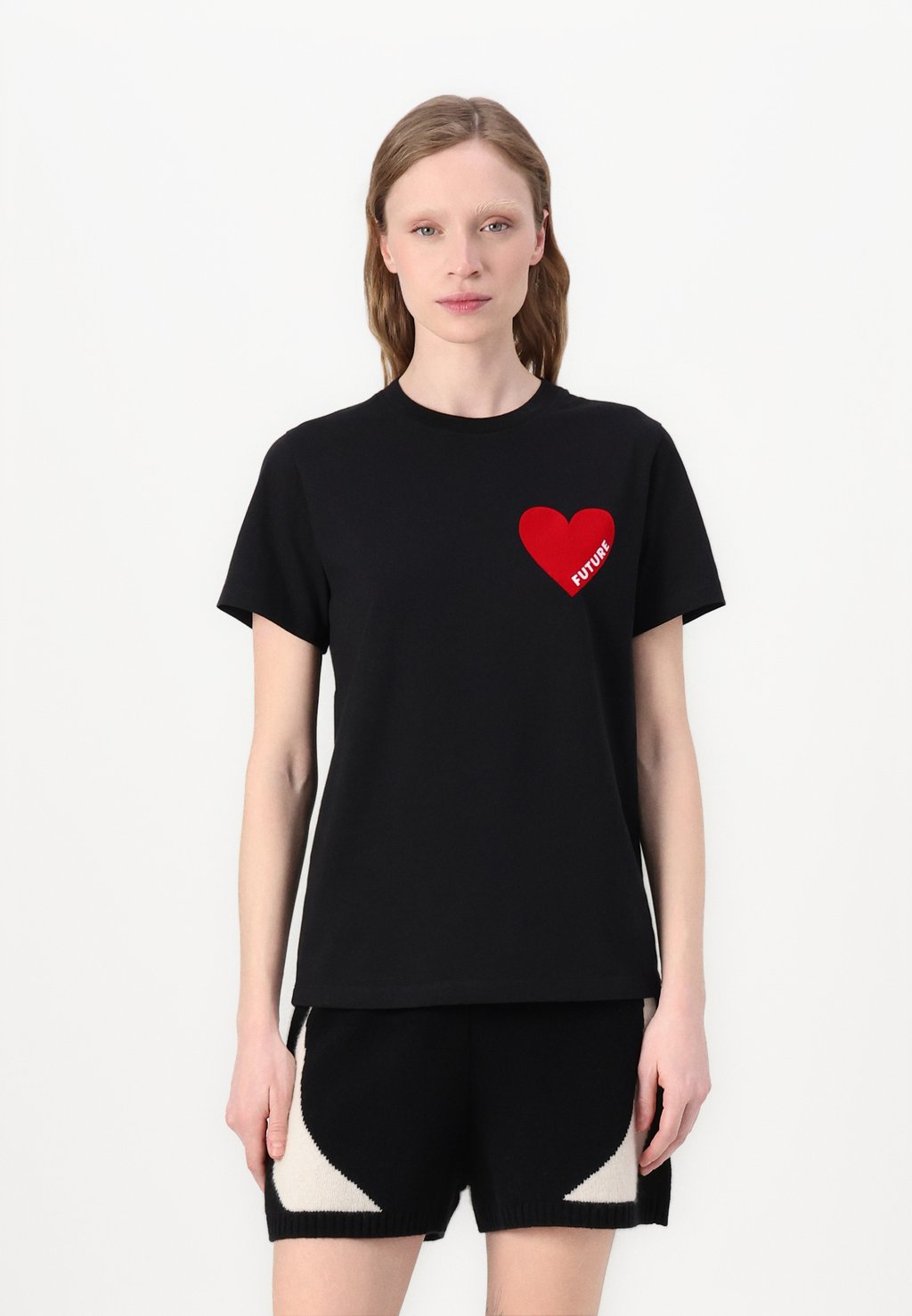

Футболка с принтом COEUR FROM FUTURE, черный
