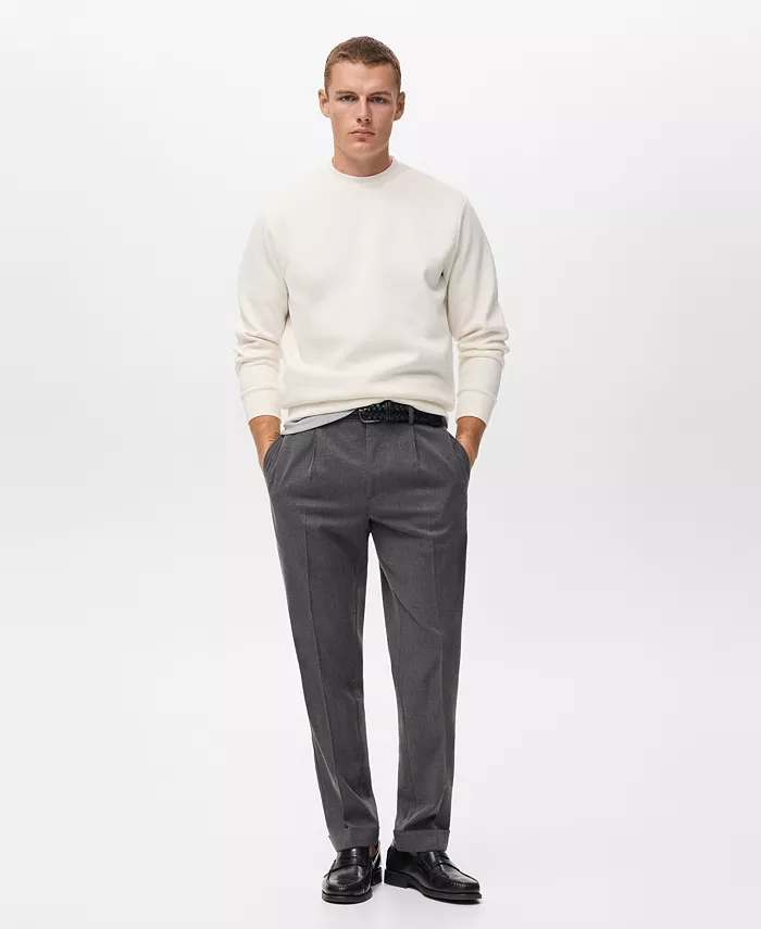 

Мужской коврик Regular-Fit из хлопка Mango, белый