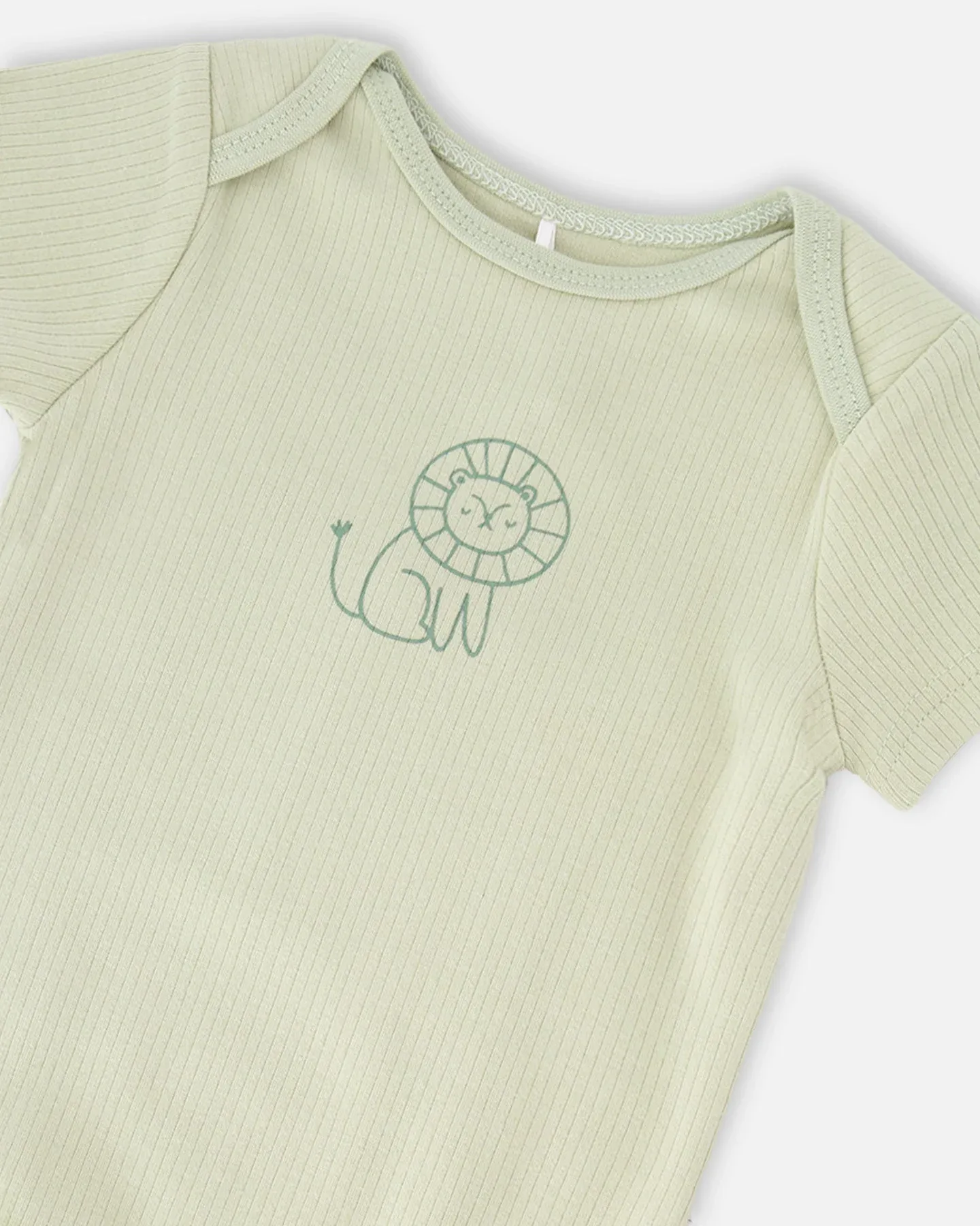 Комбинезон Evolutive Jersey Onesie, цвет шалфейно-зеленый Deux Par Deux — фото 4