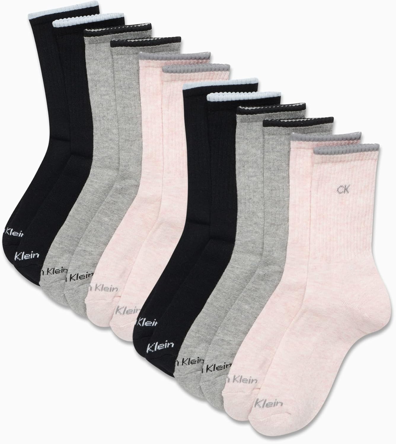 Женские носки Calvin Klein - спортивные носки с мягкой подошвой (12 шт.), Rose Heather Assorted — фото 2