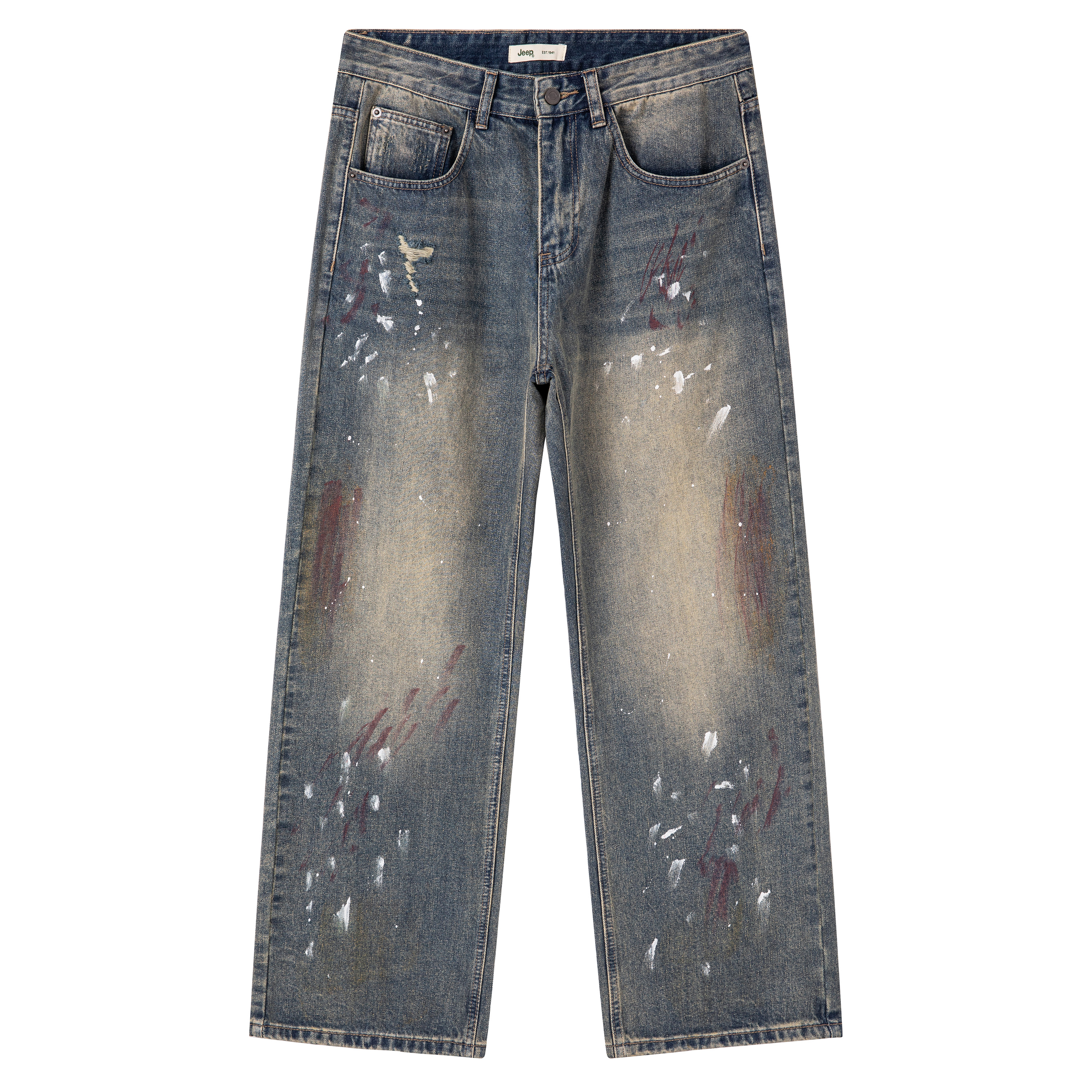 

Jeep Джинсы Unisex P755MWNQ90 Nostalgic Blue Moderate Straight Fit