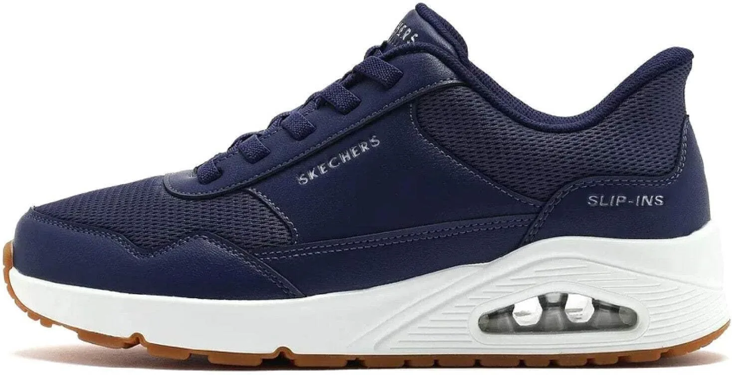 Мужские слипоны Skechers UNO - Banksia Hands Free, темно-синий