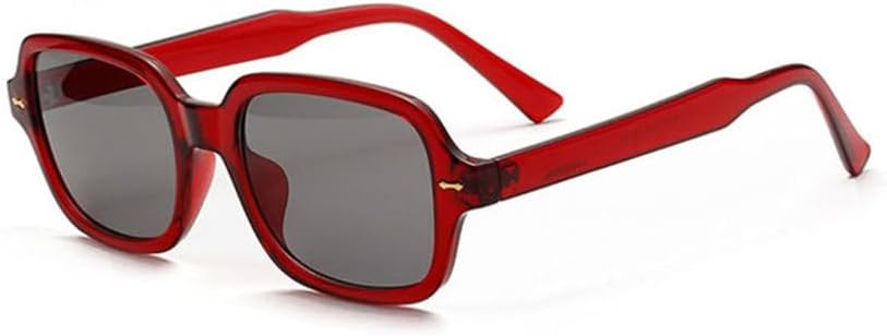 

Женские солнцезащитные очки в стиле ретро, ​​прямоугольные, модный дизайн, прозрачные линзы, мужские солнцезащитные очки с защитой от УФ-излучения UV400, L20344 generic, Red Grey