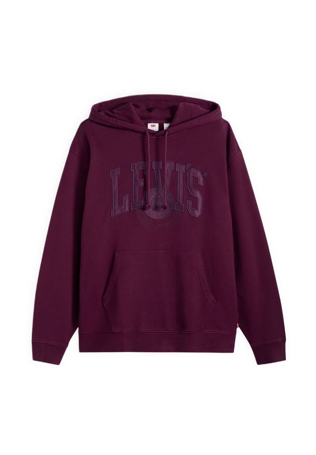 

Толстовка с капюшоном из хлопка Levi'S, фиолетовый