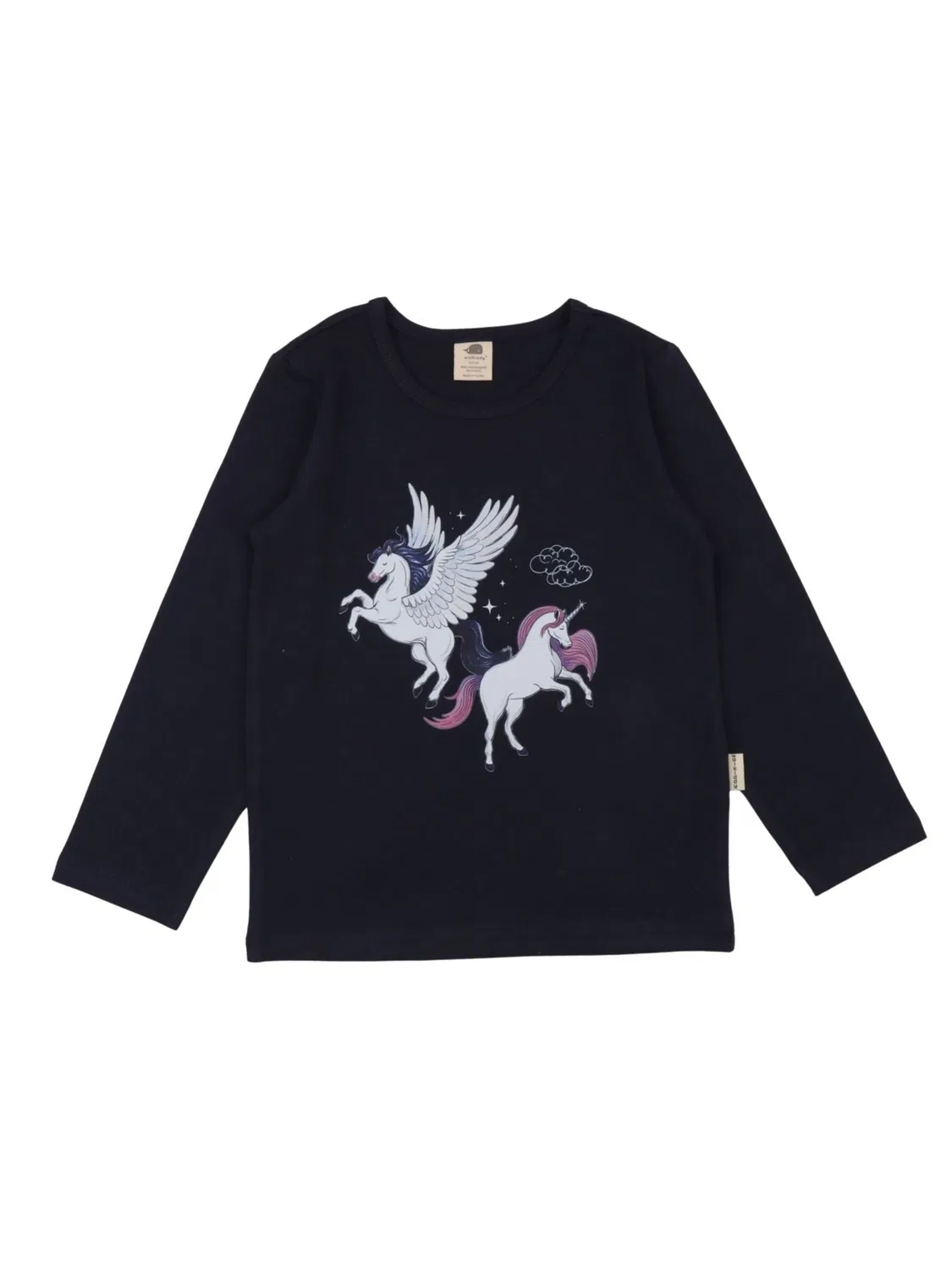 Рубашка Walkiddy Unifarben Shirt темно-синего цвета