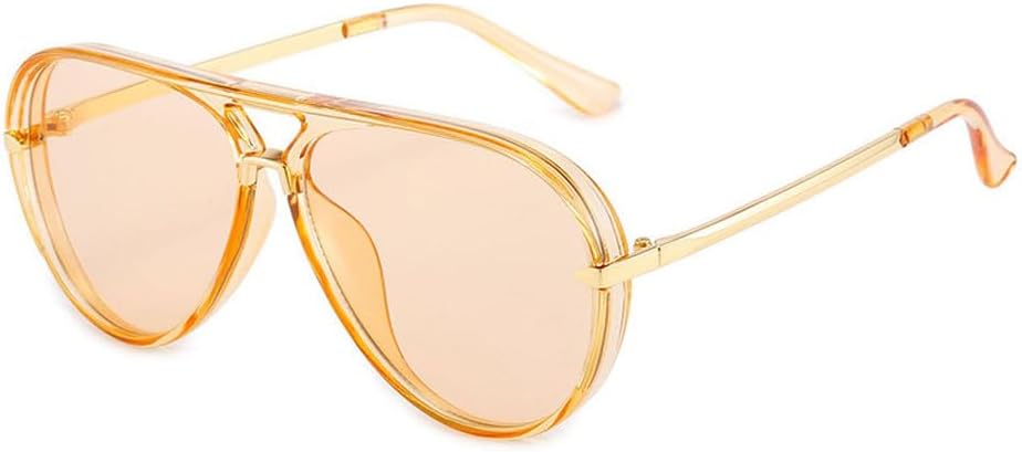 

Винтажные солнцезащитные очки с двойной перемычкой для женщин, модные ретро-очки для женщин, стильные роскошные солнцезащитные очки с защитой от УФ-излучения UV400 TKKTLLT, Lightbrown