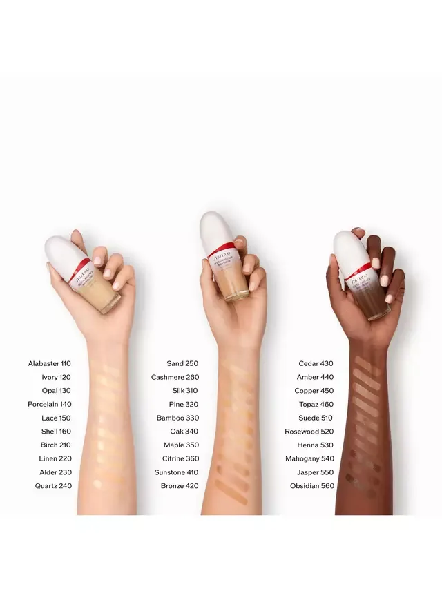 Тональный крем RevitalEssence Glow Foundation Shiseido, Rosewood 520 — фото 4