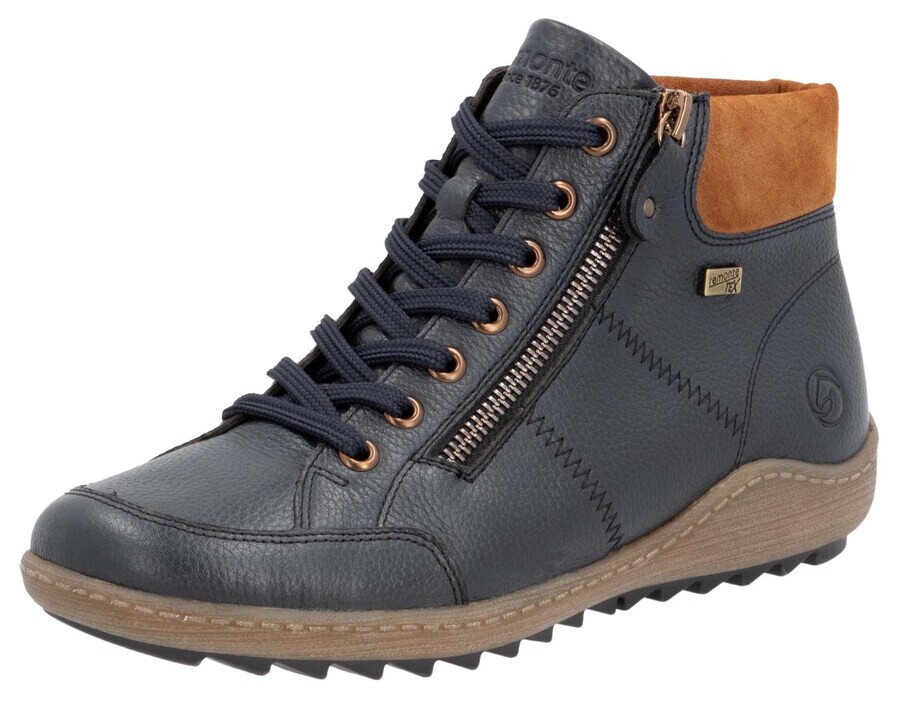 Ботильоны на шнуровке REMONTE Lace-Up Ankle Boots, темно-синий