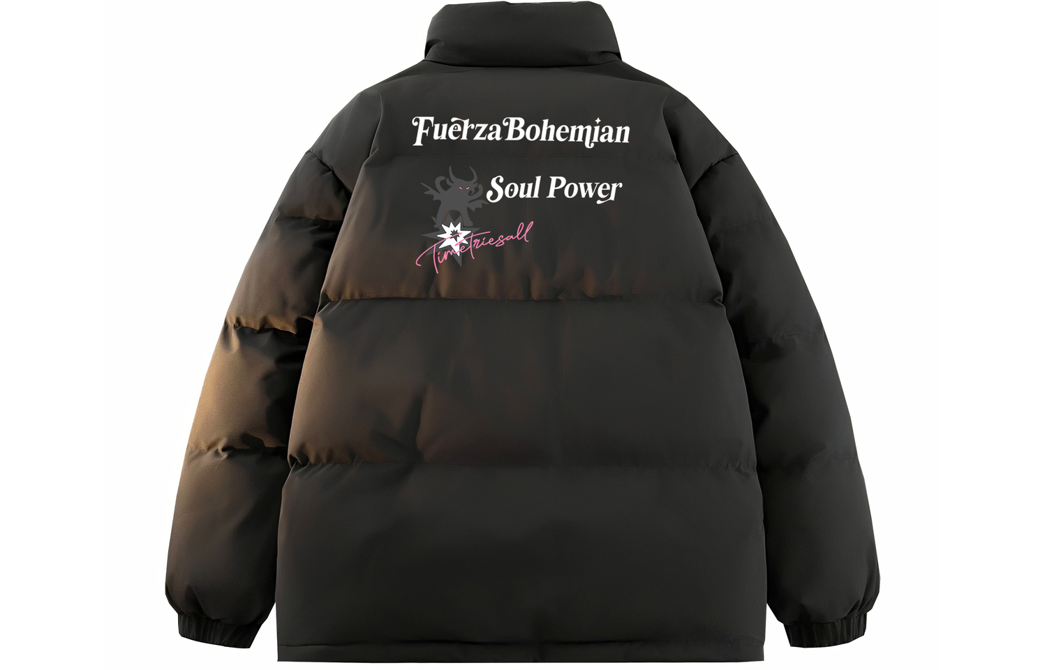 

FUERZA Пуховик Unisex, Black/Fruit Green