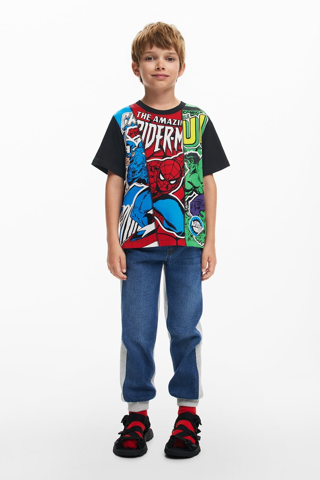 Футболка Marvel Desigual, Gray/Black/2000 — фото 2