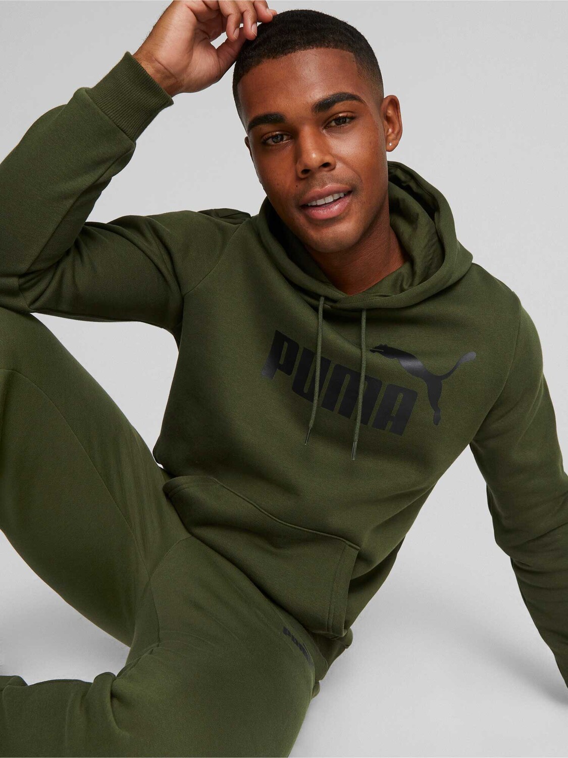 

Толстовка Puma ESS Big Logo Hoodie FL (s), зеленый