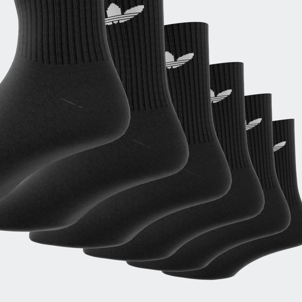 Спортивные носки Adidas Originals "TRE CRW SCK 6PP", черный — фото 4