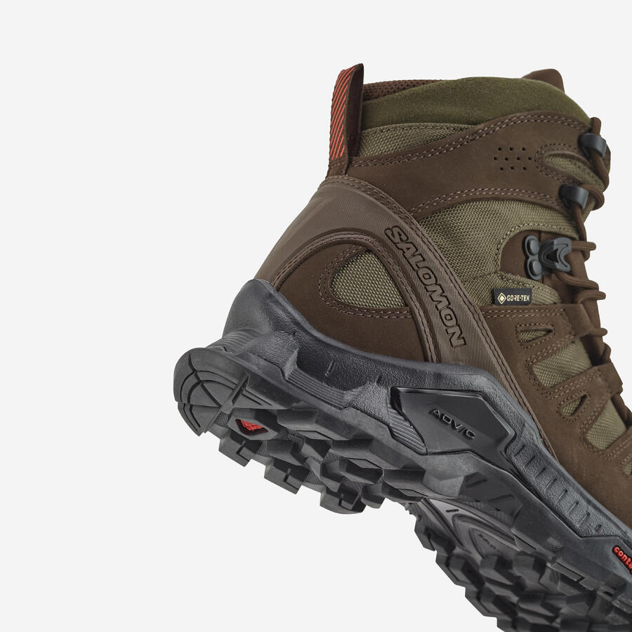 Мужские охотничьи ботинки Salomon Quest Tracker GTX, водонепроницаемые, коричневые — фото 3